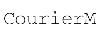 CourierM Font Image