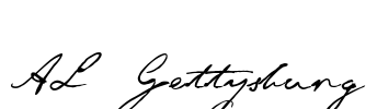 AL Gettysburg Font Image