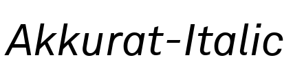 Akkurat-Italic