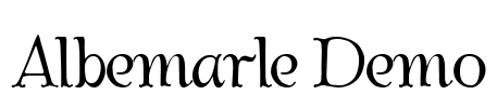 Albemarle Demo Font Image