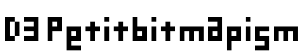 D3 Petitbitmapism Font Image