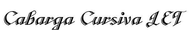 Cabarga Cursiva LET Font Image