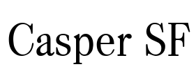 Casper SF Font Image