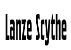 Lanze Scythe Font Image