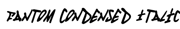 Fantom Condensed Italic