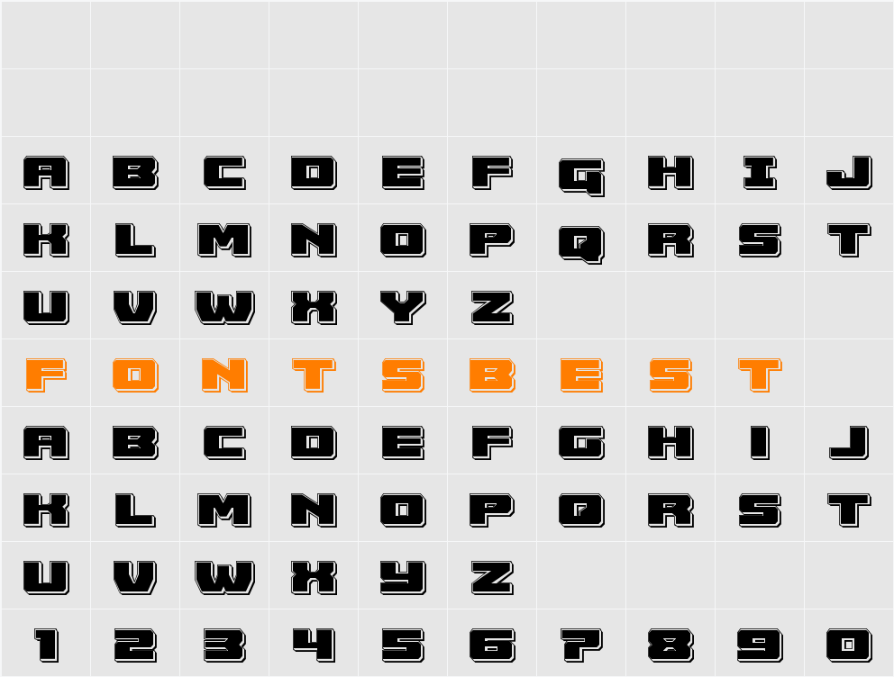 Cruiser Fortress Punch Character Map