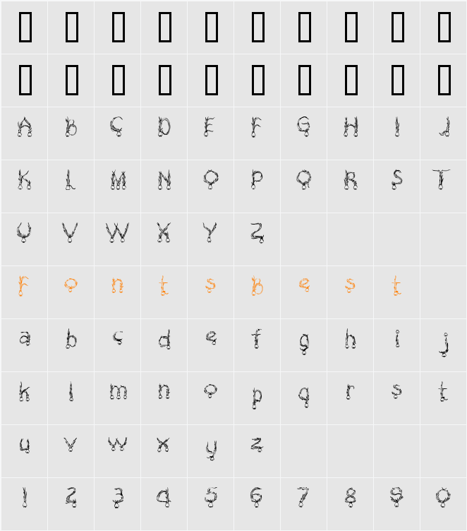 JI-Images Character Map