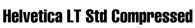 Helvetica LT Std Compressed