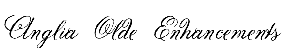 Anglia Olde Enhancements Font Image