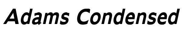 Adams Condensed Font Image