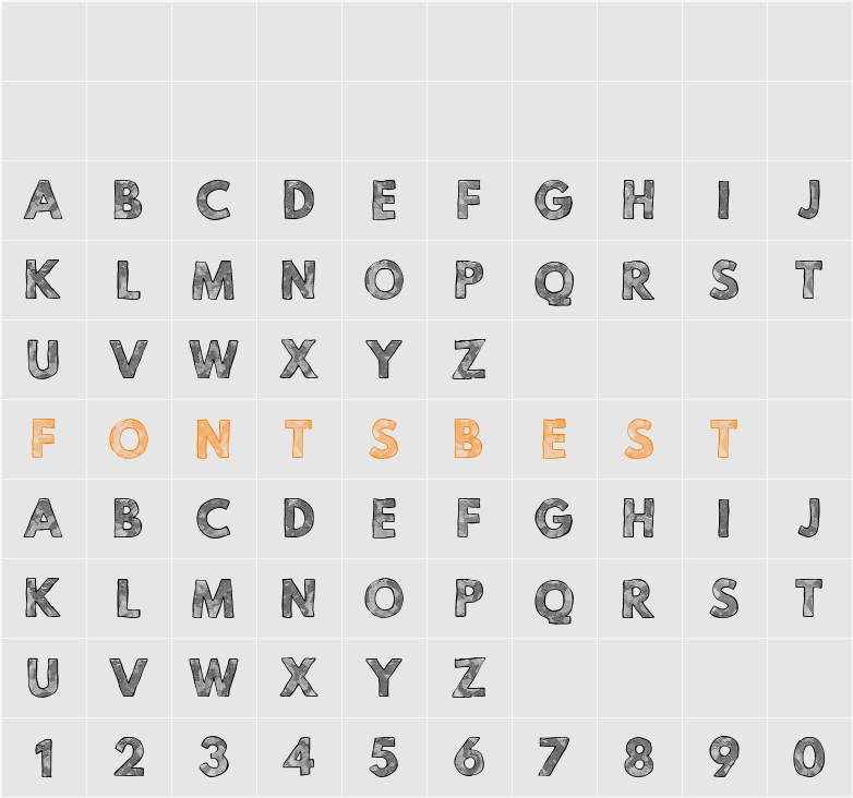 Mild Life Textured Personal Use Character Map