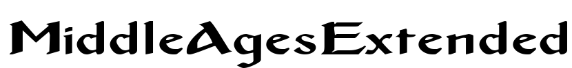 MiddleAgesExtended Font Image