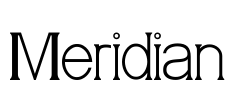 Meridian Font Image