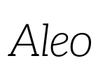 Aleo Font Image