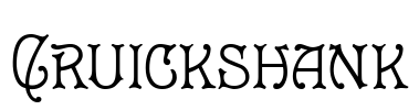 Cruickshank Font Image