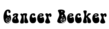 Cancer Becker Font Image