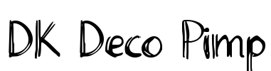 DK Deco Pimp Font Image