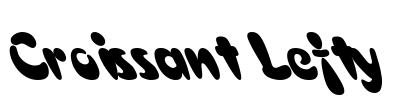 Croissant Lefty Font Image