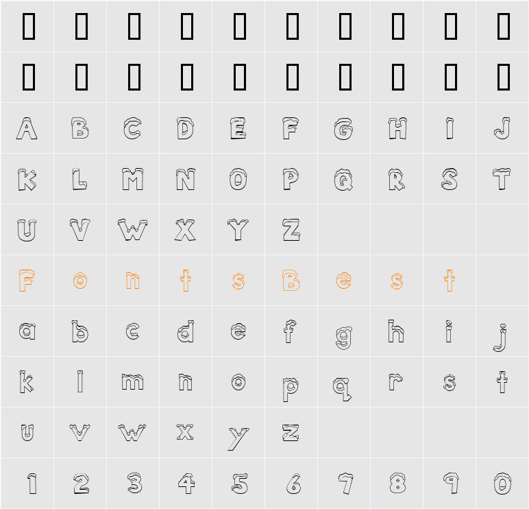 CK Snow Character Map