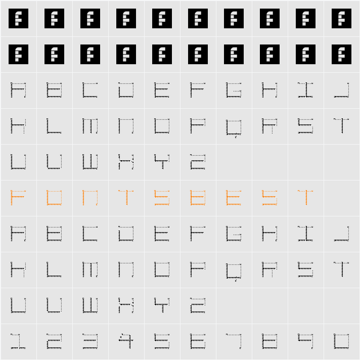 Amaya Technical Sharp Character Map