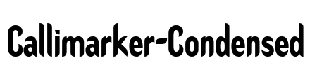 Callimarker-Condensed Font Image