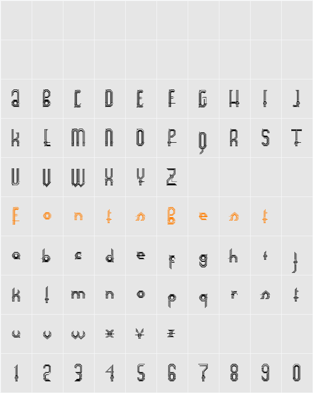 Connexion Character Map