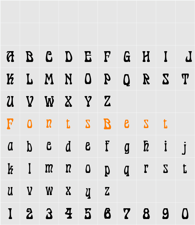 Cordeballet Character Map