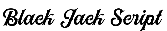 Black Jack Script Font Image