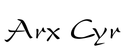 Arx Cyr Font Image