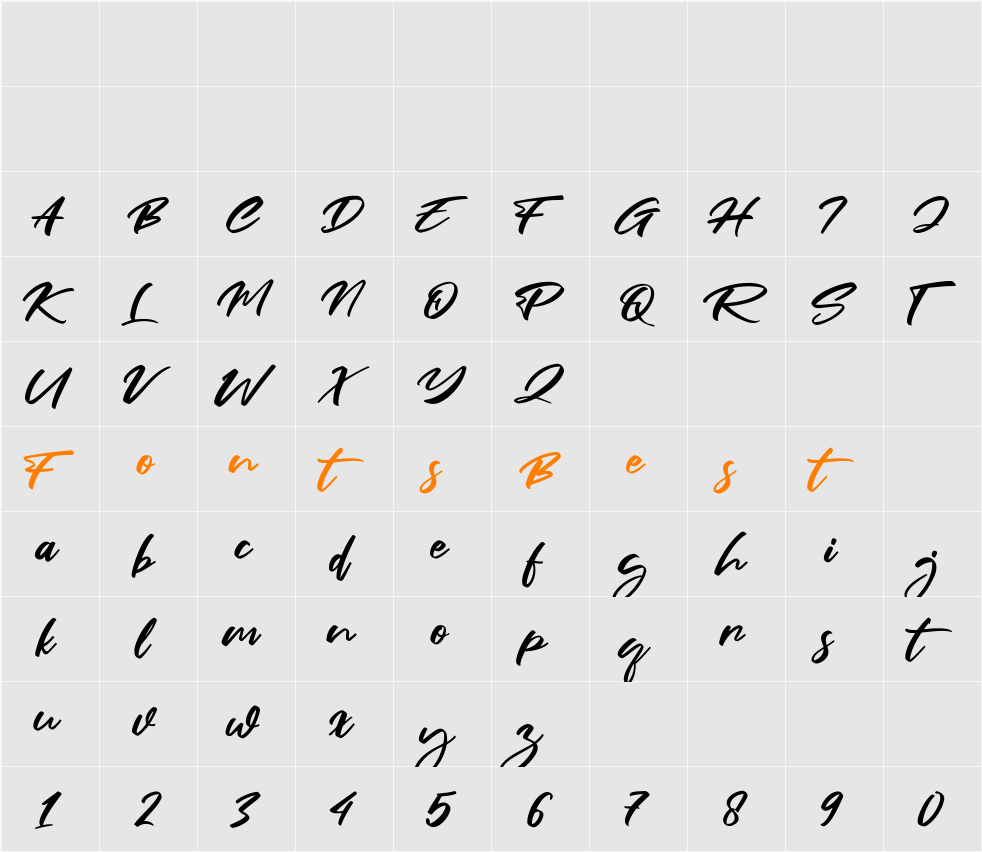 Fair Prosper Character Map