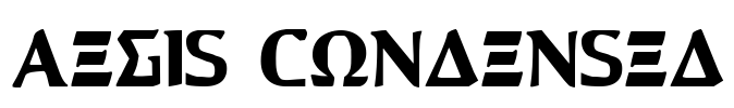 Aegis Condensed Font Image