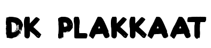 DK Plakkaat Font Image