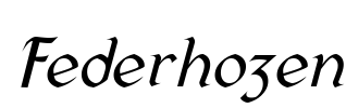 Federhozen Font Image