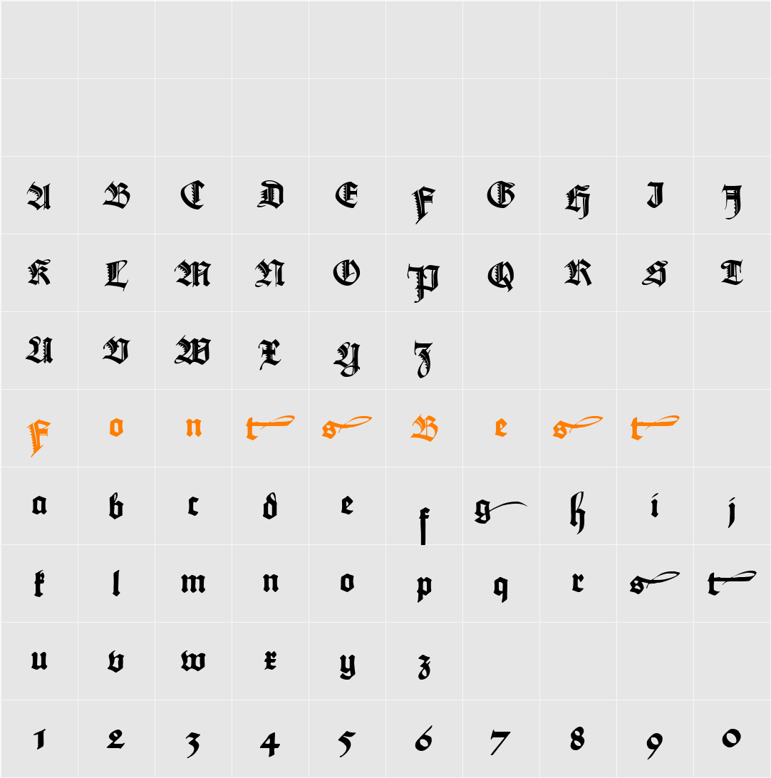 Maximilian Zier Character Map