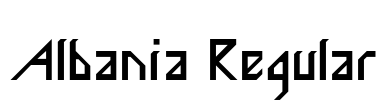 Albania Regular Font Image