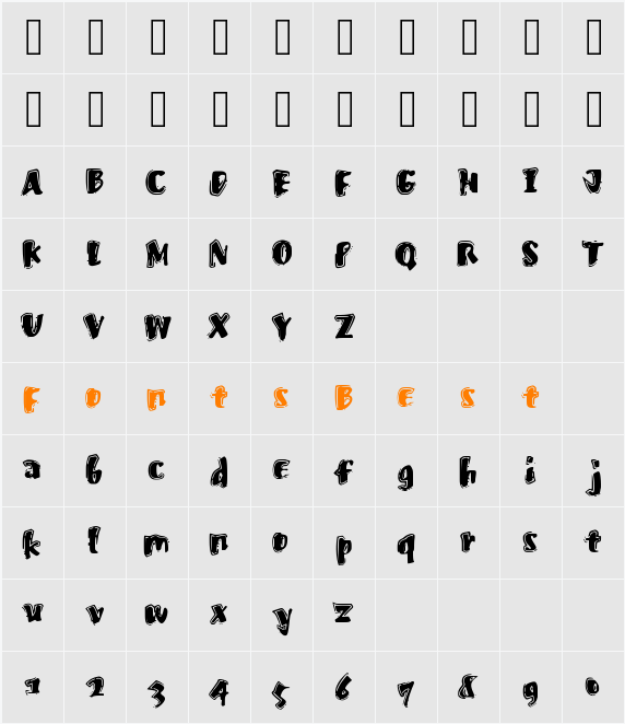 FastOstrich Character Map