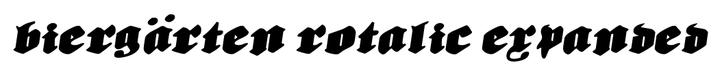 Biergärten Rotalic Expanded Font Image