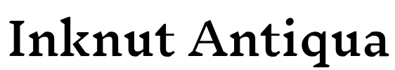 Inknut Antiqua Font Image