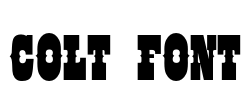 COLT FONT Font Image