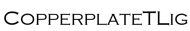 CopperplateTLig Font Image