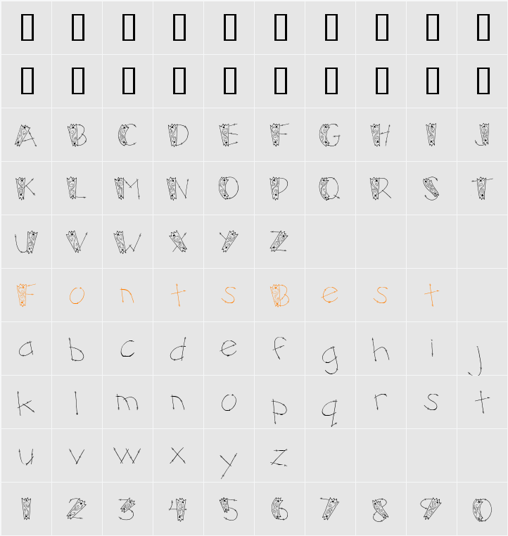 CK Wrangler Character Map