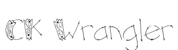 CK Wrangler Font Image