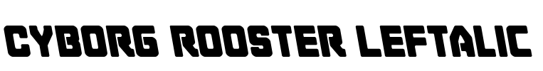 Cyborg Rooster Leftalic Font Image