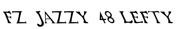 FZ JAZZY 48 LEFTY Font Image