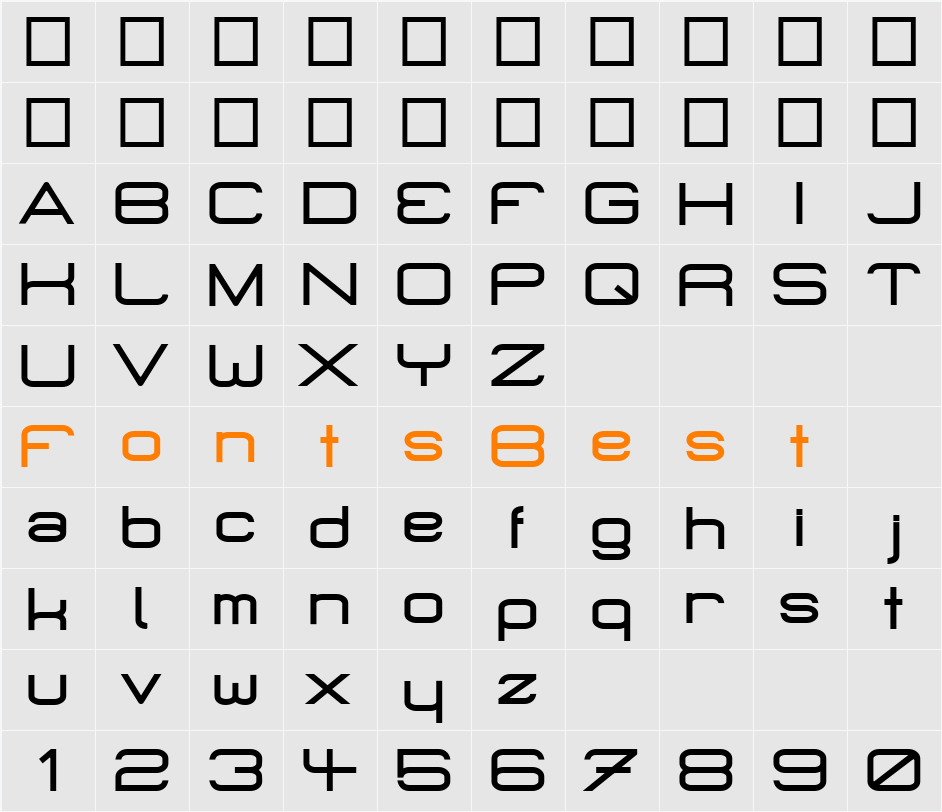 MicroMieps Phat Character Map