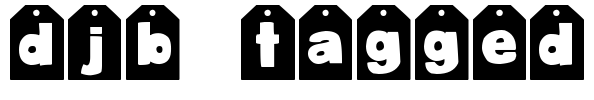 DJB TAGGED Font Image