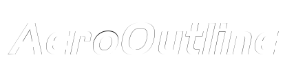 AeroOutline Font Image