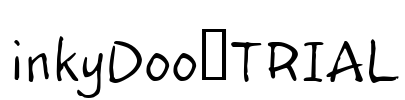 inkyDoo_TRIAL Font Image