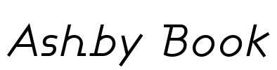 Ashby Book Font Image