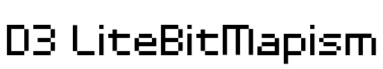 D3 LiteBitMapism Font Image